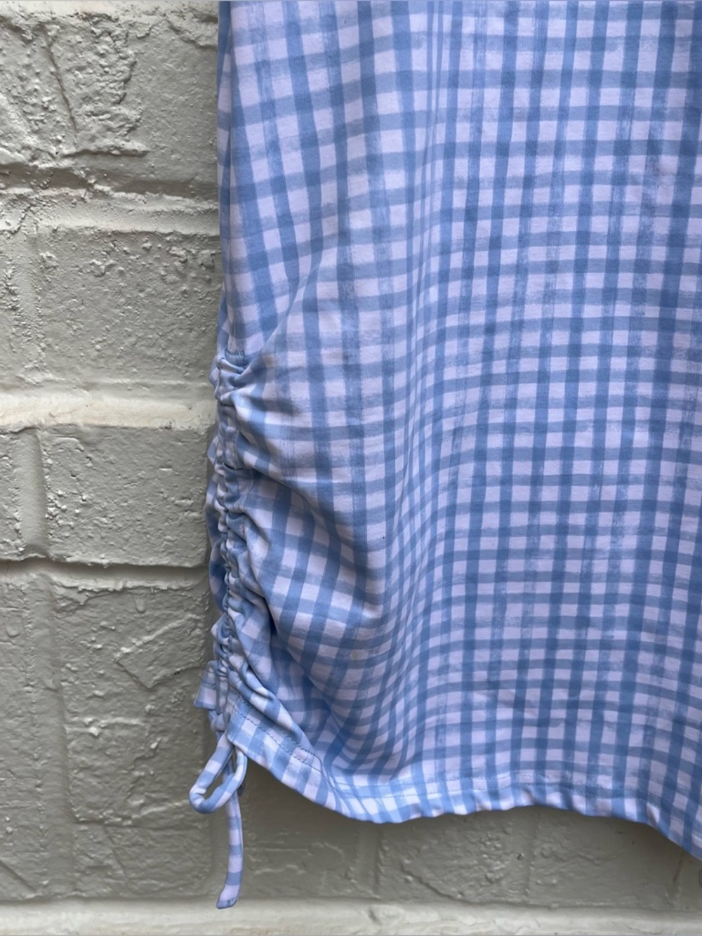 Southern Tide Kinsley Performance Dress Medium Ruched  Sides Gingham - Picture 3 of 8